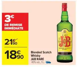 Carrefour Market BLENDED SCOTCH WHISKY J&B RARE offre