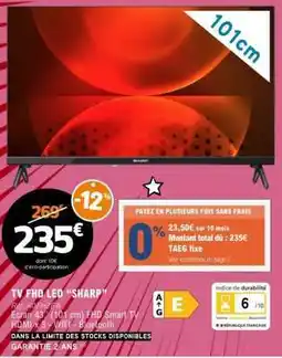 E.Leclerc TV FHD LED “SHARP” offre