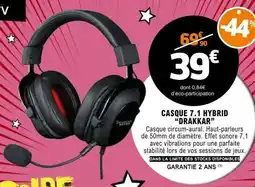 E.Leclerc CASQUE 7.1 HYBRID DRAKKAR offre