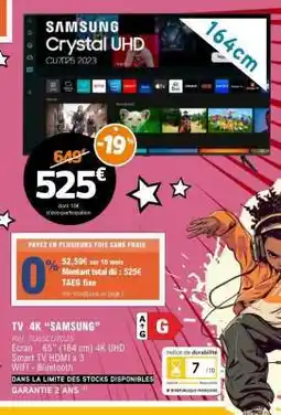 E.Leclerc TV 4K 'SAMSUNG' offre