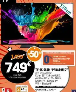 E.Leclerc TV 4K OLED 'PANASONIC' offre
