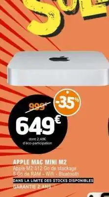 E.Leclerc APPLE MAC MINI M2 offre