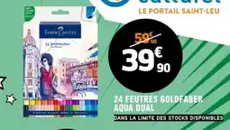 E.Leclerc 24 FEUTRES GOLDFABER AQUA DUAL offre