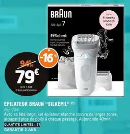 E.Leclerc ÉPILATEUR BRAUN SILKEPIL offre