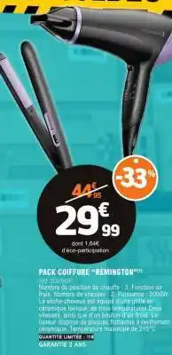 E.Leclerc PACK COIFFURE “REMINGTON” offre