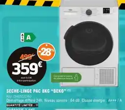 E.Leclerc SECHE-LINGE PAC 8KG “BEKO” offre