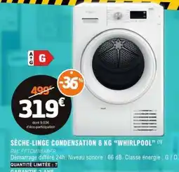 E.Leclerc SÈCHE-LINGE CONDENSATION 8 KG “WHIRLPOOL” offre