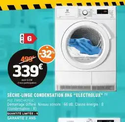 E.Leclerc SÈCHE-LINGE CONDENSATION 8KG “ELECTROLUX” offre