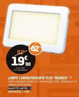 E.Leclerc LAMPE LUMINOTHERAPIE TL20 BEURER offre