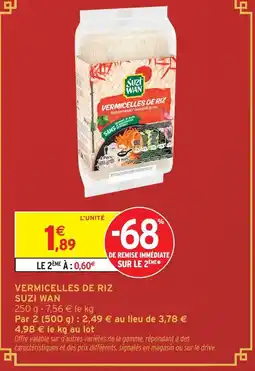 Intermarché Suzi wan vermicelles de riz offre