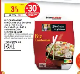 Intermarché Itinéraire des saveurs riz cantonais offre
