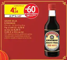 Intermarché Kikkoman sauce soja offre