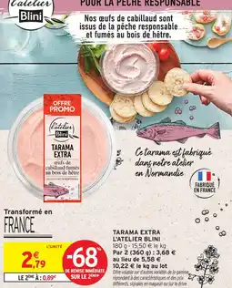 Intermarché L'atelier blini tarama extra offre