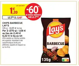 Intermarché Lay's chips barbecue offre