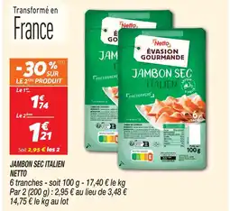 Netto Netto jambon sec italien offre