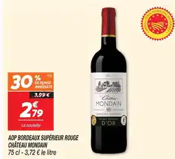 Netto Château mondain aop bordeaux supérieur rouge offre