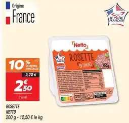 Netto Netto rosette offre