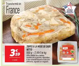 Netto Netto tripes à la mode de caen offre