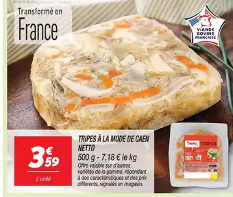 Netto Netto tripes à la mode de caen offre