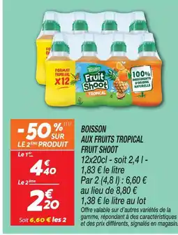 Netto Fruit shoot boisson aux fruits tropical offre