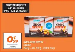 Netto Fundiez snack choco dippers offre