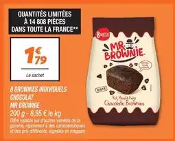 Netto Mr brownie 8 brownies individuels chocolat offre