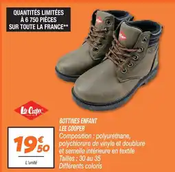 Netto Lee cooper bottines enfant offre