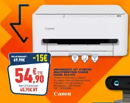 Bureau Vallée Canon imprimante jet d'encre multifonction pixma ts4150i offre