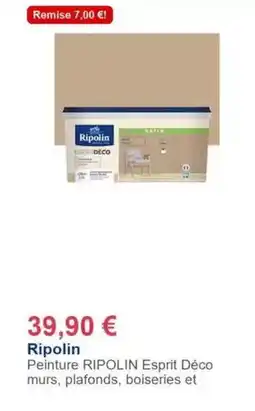 Décor Discount Ripolin - peinture esprit déco murs offre
