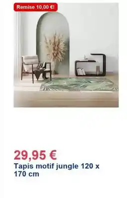 Décor Discount Tapis motif jungle 120 x 170 cm offre