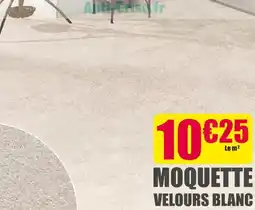 Décor Discount Moquette velours blanc offre