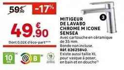 Leroy Merlin Sensea - mitigeur de lavabo chrome m icone offre