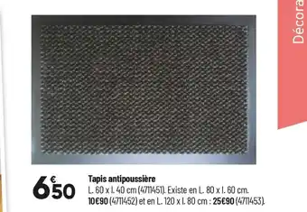 Bricorama Tapis antipoussière offre