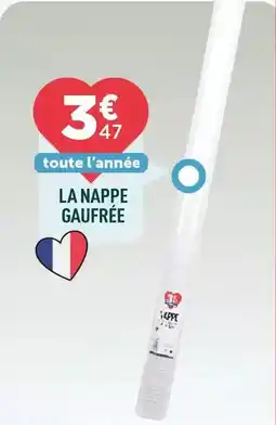 Centrakor La nappe gaufree offre