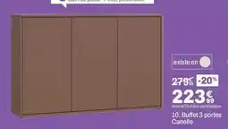 BUT Buchet 3 portes canelle offre