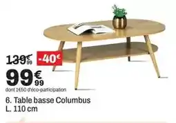 BUT Columbus - table basse offre