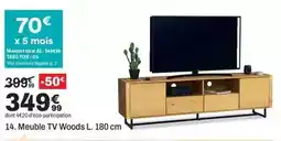 BUT Total - meuble tv woods l. 180 cm offre