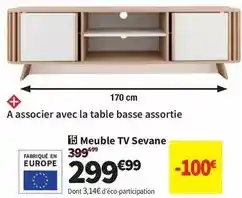 Conforama Meuble tv sevane offre