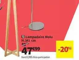 Conforama 10 lampadaire molu h.141 cm offre