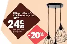 Conforama Lustre kaore 3 lumières d.24.5 cm offre
