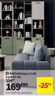 Conforama Bibliothèque craft à partir de offre