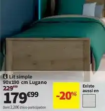 Conforama Lit simple offre