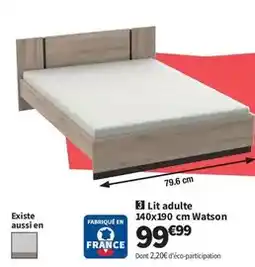 Conforama Lit adulte 140x190 cm watson offre
