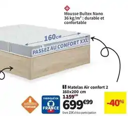Conforama Bultex - matelas air confort 2 160x200 cm offre