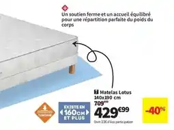Conforama Lotus - matelas 140x190 cm offre