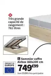 Conforama Sommier coffre airbox 160x200 cm offre