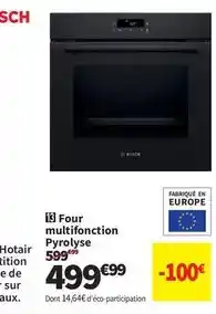 Conforama Bosch - four multifonction pyrolyse offre