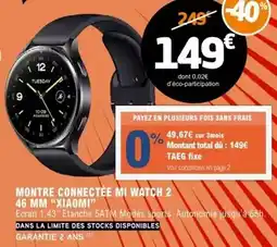 E.Leclerc Total - montre connectee mi watch 2 offre