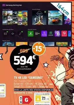 E.Leclerc Samsung - tv 4k led offre