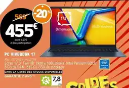 E.Leclerc Asus - pc vivóbook 17 offre
